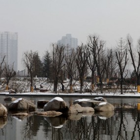 雪后汉城湖